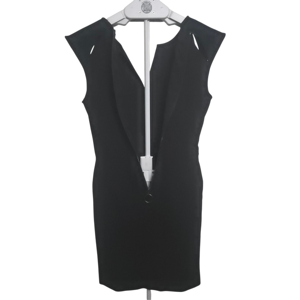 Kelly Wearstler Women's Black Cutout Sheath‎ Dress Pockets Zipper Back Size 4 - Picture 11 of 12